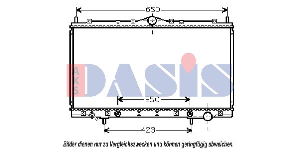 AKS DASIS Radiaator,mootorijahutus 140058N